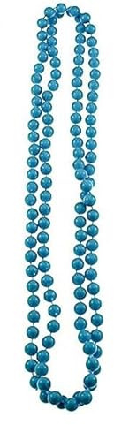 Mytoptrendz ® Classic Retro Long Beads Necklace Long 1 strand Wraparound Women Girls Fancy Accssories (Turquoise)