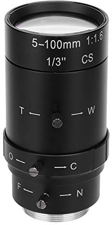 1,3 MP Zoom CCTV-Objektiv CS-Mount Manuelle Blende 5-100 Mm Aluminiumlegierung für Überwachungskameraobjektive für Überwachungskameras