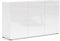 möbelando Sideboard >Mister< in Weiss, Lack Hochglanz - 135x80x38cm (BxHxT)