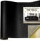 Wellzenith® Kunstleder selbstklebend,Leder Patch Selbstklebend, Leder Reparatur Patch Lederreparaturband für Möbel, Sofa, Autositze, Taschen, Lederreparatur und Renovierung (Schwarz, 150 X 60 CM)