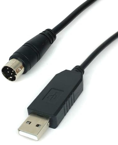 Teykst 6 Feet USB to Mini Din Serial Adapter Cable with FT232RL Chipset, 8 Pin Male Connector, for Yaesu Radio Compatible, CT-62 CAT Audio Interface Cable