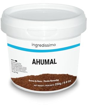 Ingredíssimo Ahumal, Humo en Polvo Ahumado, 250 g | Aroma intenso sin parrilla, uso alimentario, profesionales y aficionados, sin grasas saturadas, sin azúcares, sin gluten