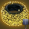 Electight 66ft Solar String Lights Outdoor Garden, 200 LED Solar Powered Fairy Lights, 8 Modes & IP65 Waterproof Lights for Tree, Patio, Garden, Yard, Home, Party, Christmas (Warm White)