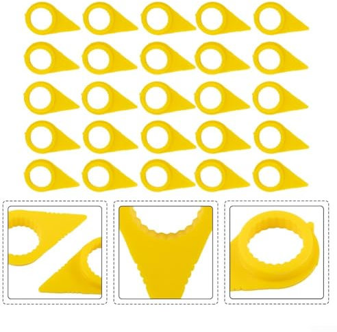 Bleiben Sie sicher auf der Straße mit 19 mm gelben Radmutter-Indikatoren, 25 Stück