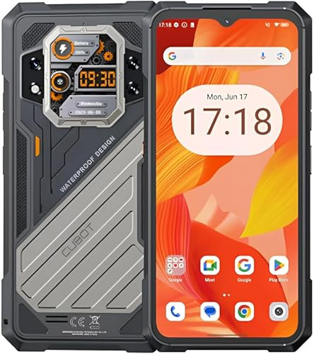 Cubot Kingkong X - Smartphone de 6,58 FHD+, 16GB de RAM y 256GB de ROM, Triple cámara de 100 MP + Macro de 5 MP, batería de 10200mAh, Android 14, procesador MediaTek Dimensity 7050, Color Negro.