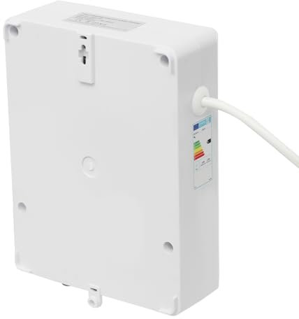 Durchlauferhitzer 6050W, Wandmontage Durchlauferhitzer Küche Heizt Temperaturbereich 30~55°C, Mini Durchlauferhitzer für Handwaschbecken, Küche, Waschbecken, Untertischgerät, Weiß