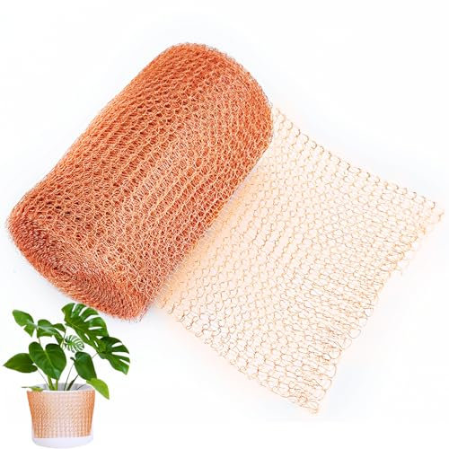 Kupferband Gegen Schnecken,Schneckenschutz Hochbeete Pflanzen,Schneckenzaun Kupfer, Kupferdraht Gegen Schnecken,Kupfernetz Gegen Schnecken für Garten Schneckenabwehr (3 Meter, Schere Nicht enthalten)