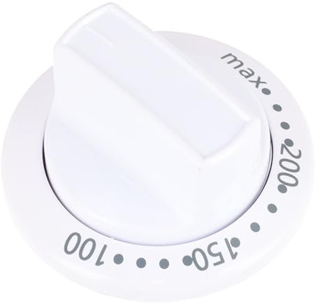 sparefixd Suitable for Beko Oven White Temperature Control Knob