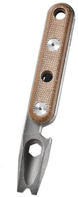 Titan EDC Pry Bar, Mini Hebelstange, Multifunktions Stemmeisen, Multitool Hebelstange Titan-Schlüsselanhänger mit Flaschenöffner Schraubenschlüsseln für Outdoor, Camping, Reiten (Stone washing)