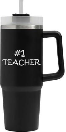 Number One Teacher Big Tumbler, Number One Teacher Mug, Insulated Flask, Large Mug