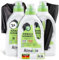 AlmaWin® Waschmittel Schwarze Wäsche [3x750ml - 90 Ladungen] für strahlende Farben frei von Verblassen - Veganes Waschmittel schwarz für schonende Reinigung mit Waschnuss [20-60°C]