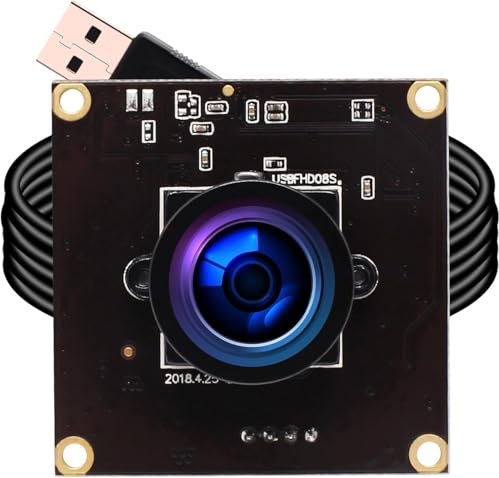 Svpro Modulo fotocamera USB 2 MP 1080P 60fps,720P 120fps,360P 260fps fotocamera UVC ad alta velocità per Lightburn Laser Carving, Plug & Play per computer/laptop, compatibile con Windows Linux Android