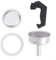 Juego de piezas de repuesto para olla Moka con junta de asa, filtro de embudo para cafetera espresso de 1 a 12 tazas, material de aluminio, accesorios de preparación casera (1 taza)