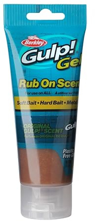 Berkley Gulp!® Gel-Angelköder | Fischöl-Duft | Leistungsstarke Formel für Weichköder, Hartköder und Metallköder | Erhöht die Fangquote | 80-ml-Tube, Orange Silver Flake