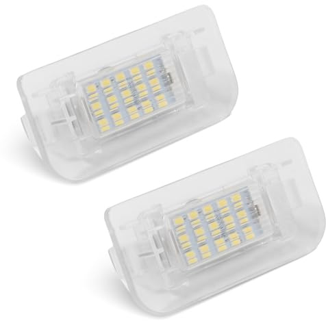 ZEALfix Kennzeichenbeleuchtung Mit W246 A2468201566,Xenon-weiße Heckschildbeleuchtung Kompatibel Mit Benz W246 W242 B-Klasse 2011-2019,2PCS 6000 K