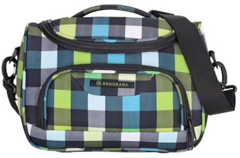 Kenorada Kosmetikkoffer SoftLITE | Koffer aus strapazierfähigem Polyester | Leichter Trolley mit Vier Doppelrollen | TSA Zahlenschloss (greencheck, Beautycase)