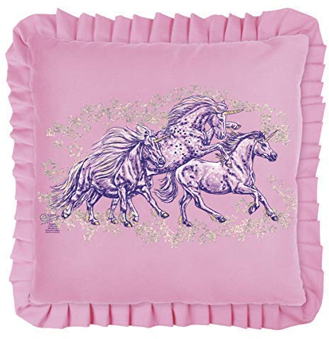 Fan-O-Menal Kissen - Sternen-Pony - Gr. ca. 40x40cm - 11366 - Zierkissen Dekokissen Rüschenkissen