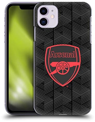 Head Case Designs Officially Licensed Arsenal FC Black Crest and Gunners Logo Hard Back Case Compatible With Apple iPhone 11