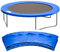 Cliselda Trampolin Randabdeckung 244 cm,Federabdeckung,Trampolinzubehör,Randschutz, Sicherheitsmatte, UV-resistent, Reißfestes,6 Stangen - Blau