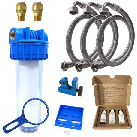 Kit Installation Pour Adoucisseur D'eau Raccord F-fc 3/4 (20/27) Cuivre Et Per