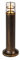 Qazqa - Moderne Stehleuchte I Stehlampe I Standleuchte I Lampe I Leuchte Messing IP54 50 cm - Kiki I Außenbeleuchtung - Kunststoff Zylinder - LED geeignet E27