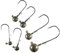 Tungsten Jigköpfe, LMAB bleifreie Jig-Haken Set, für Gummifische & Gummiköder, zum Angeln auf Barsch, Zander & Hecht, alle Größen und Gewichte (Hakengröße 3/0, 5,3 Gramm)
