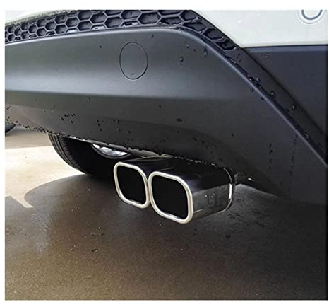 BVDOUE Auto Edelstahl Auspuffblende Auspuffblenden Auspuffrohr Abdeckung Zubehör Auspuff Endrohr, für Hyundai Tucson 2015 2016 2017 2018 73MM Blende
