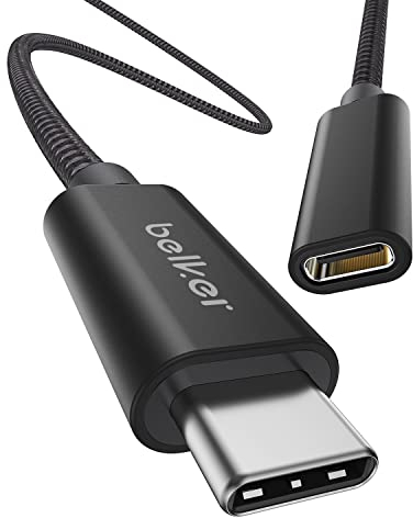 Maxonar USB C Extension Cable (3M/10ft) New Version USB3.2 (5gbps) Type C Male to Female Extension Charging & Sync for MacBook Air 2022 M2 M1Max Galaxy S23/S22/S21/Note 20 Pixel 8 Pro Dell XPS Black