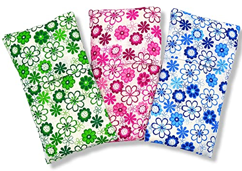Augenkissen yoga Pack 3 Alegria (3 Füllung, 3 waschbare Bezüge) | Lavendel Samen und Reis | Yoga, Meditation, Entspannung, für Ihre Augen ..