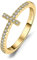 JewelryPalace Kreuz Wickelring Verlobungsring Unendlichkeit Promise Eheringe Ring Silber 925 Damen, Zirkonia Trauringe Damenring Hochzeitsringe Stapelring Ringe Set, Damen Schmuck Vergoldet 51