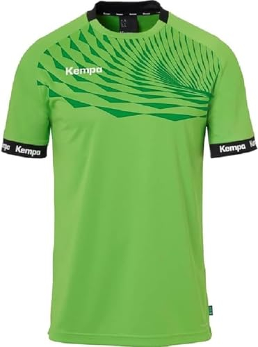 Kempa Herren Wave 26 Shirt Jungen Sportshirt Kurzarm Funktionsshirt Handball Gym Fitness Trikot, Hope Grün/Lagune, L EU