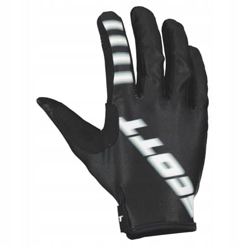 Scott 350 Noise Evo MX Motocross/DH Fahrrad Handschuhe schwarz/weiß 2023: Größe: M (9)