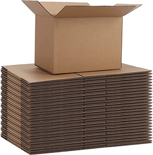 HORLIMER 40 Stück Faltkartons Versandkartons 178x127x127 mm, Stabile Kleine Kartons aus Wellpappe für Gegenstände, Spielzeug, Schreibwaren, Weihnachtspäckchen und Kartonversand