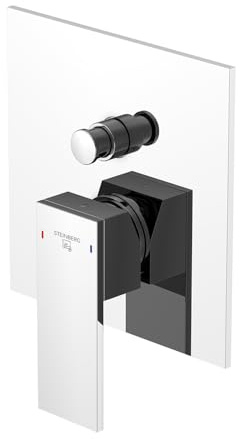 Steinberg Serie 160 Dusch-/Wannenarmatur, Fertigmontageset, zwei Verbraucher, 16021033, Farbe: Chrom