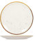 HOME Saturnia Stains - Juego de 6 platos llanos, porcelana decorada, beige, 28 cm