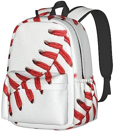 OPSREY Bear Dancing Tie Dye bedruckter leichter lässiger Tagesrucksack Reiserucksack Business Laptop Rucksack, Baseball Lace Close Up, One size