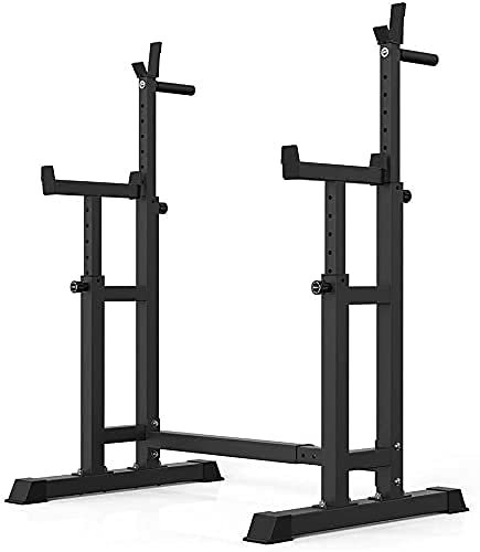 Squat Barbell Free Bench Press Ständer Home Gym Power Rack Ständer Gewichtheben, Squat Rack für Langhanteltraining, Hantelständer für effektives Muskeltraining