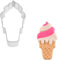 R&M Ice Cream Cone 4 Stainless Steel Cookie Cutter