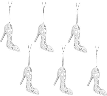Warmhm Weihnachtsschuh-Kugeln 6 Stück Christbaumschmuck High Heel-Ornamente Für Den Weihnachtsbaum