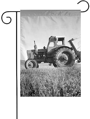 OPSREY Traktor Landwirtschaft ruhig gedruckt Garten Flagge Terrasse Rasen Outdoor Dekorative Flagge Garten Banner