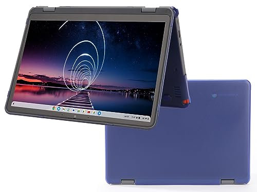 mCover Hard Shell Case ONLY Compatible for 2023~2024 12.2 Lenovo 500E Yoga Chromebook Gen 4 Gen4 2-in-1 Laptop (NOT Fitting Any Other Lenovo Models)- Blue