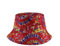 MILAKOO Red Reversible Bucket Hat Canvans Caps für Outdoor-Sonnenschutz Kopfbedeckung für Frauen Männer