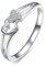 ANAZOZ Ringe Frauen Platin 950, Solitär Ring Damen Verlobungsring mit Labor Diamant 0,03 Karat größe 52 (16.6)
