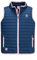 SCHIETWETTER Unisex Kinder Steppweste Stian mit Reflektoren, Outdoor, mit Stehkragen, Pufferweste, leicht gefüttert navy-pink 164