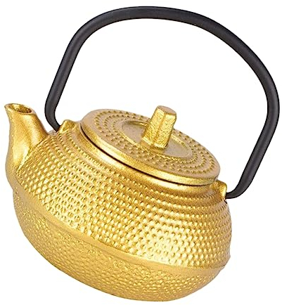 Théière en fonte Bouilloire à thé bouillante Mini théière de bureau Bouilloire sifflante Bouilloire à eau en acier inoxydable Bouilloire Bouilloire Pichet à eau de camping Bouilloire à thé de burea