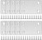 SULIVES 10PCS Heavy Duty Metal Plates (60 x 38mm) - Flat Brackets for Wood, Mending Plates, Joining & Support - Pre-Drilled Straight Joining Brackets
