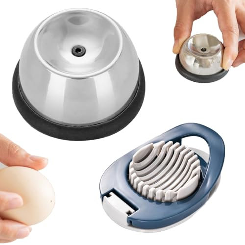 2 Stück Eierpiekser, Eierstecher Eipicker, Praktisches Egg Gadget für Eierschneider, Egg Slicer, Multi Chopper Eipicker, Scheiben Eerschneider für Alle Eiergrößen