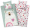 Aminata kids Biber Bettwäsche Bär 135x200 Kinder Baumwolle Tier-Motiv, Reißverschluss warm & kuschelig, Flanell-Winter-Bettwäsche-Set - Wendebettwäsche mit Teddy und Herzen türkis
