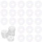 100 PCS Clear Washers 6mm ID - Round Flat Plastic Spacers for Screws, Bathroom Towel Door Handles & More