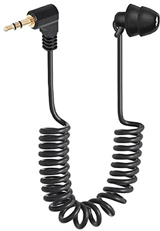 BYCUFF 3,5-Mm-Federkopfhörer Einseitige Kopfhörer Ohrhörer Kabelgebundenes Headset für Handy-MP3-Computer